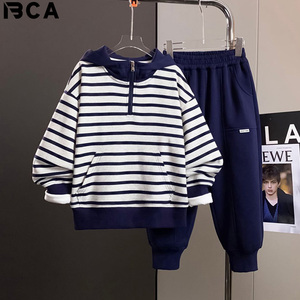 BCA 2025 personnalisé imprimé garçons <span class=keywords><strong>ensemble</strong></span> de vêtements de sport nouvelle mode basique t-<span class=keywords><strong>shirt</strong></span> à carreaux coton Shorts à manches longues T-<span class=keywords><strong>Shirt</strong></span> décontracté - Product Image 2