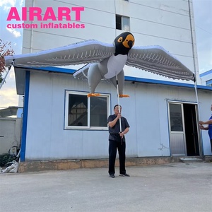Marioneta inflable de águila para caminar por la calle, disfraz inflable de águila grande para desfiles, globo de águila. - Product Image 4