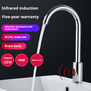 Rubinetto del sensore di movimento del rubinetto del bagno igienico per la casa intelligente con funzione automatica Touchless rubinetto del sensore vivavoce - Product Image 2