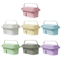 Vente en gros Tout-en-un Design pratique pour la peinture à l'huile d'art Ensemble de trois pièces comprenant un porte-pinceau et un seau de lavage