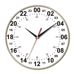 Orologio da Parete Analogico Moderno Facile da Leggere Bianco Stile Semplice Decorativo per Soggiorno Design Personalizzato con Logo Personalizzato 24 Ore - Product Image 1