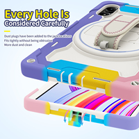 Casing Tablet Warna Permen Modis dengan Penyangga untuk Xiaomi Redmi Pad Pro 2 Poco Pad M1 12.1 Inch PC+Silikon Anti Benturan