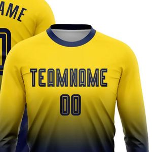 Maillot de football à manches longues pour homme, respirant, à séchage rapide, vêtements de sport performants pour l'entraînement, les matchs et les activités de plein air - Product Image 4