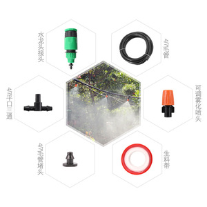 Kit d'irrigation par micro-asperseurs, tuyau de 25M avec ensemble de buses de 25mm, buse d'atomisation réglable pour l'arrosage extérieur du patio - Product Image 5