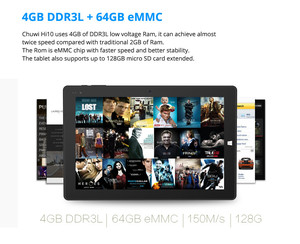 Máy Tính Bảng Mini PC <span class=keywords><strong>10.1</strong></span> Inch 1920*1280 Win 10 Intel Z8350 <span class=keywords><strong>Quad</strong></span> <span class=keywords><strong>Core</strong></span> 4Gb 64Gb Với Bút Cảm Ứng, Máy Tính Bảng Intel 10 Inch - Product Image 6