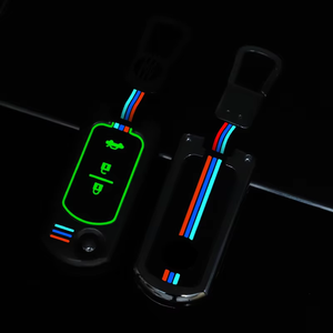 Accesorios automotrices <span class=keywords><strong>Interior</strong></span> Metal + silicona Flip plegable funda para llave de coche Protector de llavero sin llave adecuado para <span class=keywords><strong>Mazda</strong></span> - Product Image 5