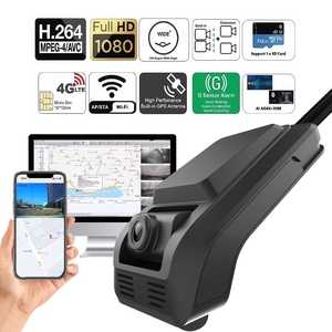 Cámara para Vehículos 4G LTE con GPS Inercial, Función <span class=keywords><strong>ADAS</strong></span> DMS IA, para Vehículos Universales, Cámara de Doble Lente para Autos - Product Image 1
