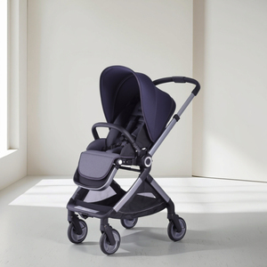 รถเข็นเด็กคุณภาพสูงแบบสี่ล้อ ล้อ PU ดูดซับแรงกระแทก พับเก็บได้ โครงอะลูมิเนียมอัลลอยสีดำ สำหรับเด็กแรกเกิด Baypie <span class=keywords><strong>BP168</strong></span> - Product Image 2