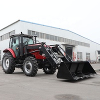 China SAAO Gruppe Kleiner Mini-Baggerlader-Traktor mit Frontlader und Heckbagger