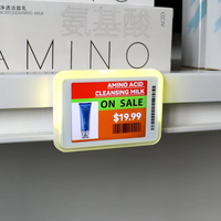 Étiquette de prix électronique LCD couleur haute résolution de 2,4 pouces, étiquette d'étagère vidéo animée 2,4 GHz pour la vente au détail intelligente