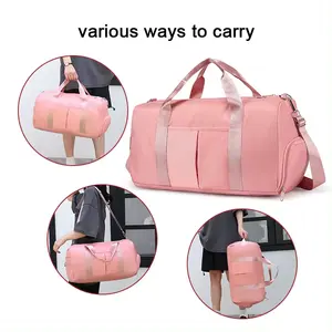 2024 Wholesale Custom Sport Training Bag Luggage Travel Yoga Big Capacity Waterproof Gym Tote Bags For Men Women