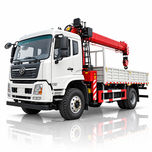 Grúa montada en camión Dongfeng 4x2 con capacidad de elevación de hasta 8.5 toneladas para construcción y transporte de carga - Product Image 1