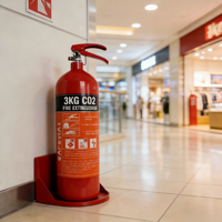 Équipement de lutte contre l'incendie Extincteur portable au CO2 de 3 kg de type dioxyde de carbone
