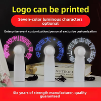 Ventilateur de poche mini LED personnalisable avec batterie remplaçable et logo personnalisé pour usage hôtelier, en plastique, pour les voyages en Espagne et les mariages