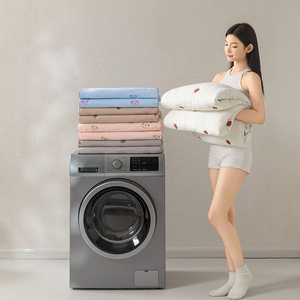 Couverture d'été brodée, couette légère et respirante en microfibre lavée, jeté de lit doux et rafraîchissant - Product Image 3