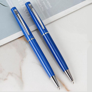 NMHHL-001 Wholesale Metal Ball <b>Pen</b> Smoothly Writing 1.0mm <b>Ballpoint</b> <b>Pen</b> Blue/Black Ink Customizable Logo Office Gifts - Product Image 3