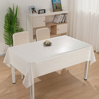 Nappe en PVC à imprimé floral blanc irisé, couleur ivoire, effet nacre, pour restaurant, rectangulaire, en rouleau