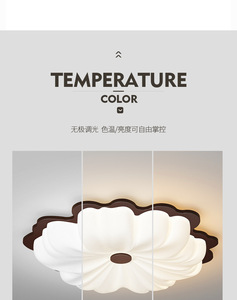 Modern Asian Style Chandelier Crystal Paper <b>Shade</b> Metal Base LED Surface Mounted <b>Ceiling</b> <b>Light</b> Warm <b>White</b> 3500K Large Size - Product Image 5