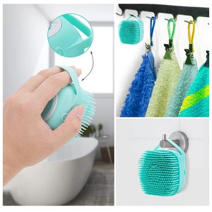 Brosse de bain pour chien en silicone, peigne de toilettage pour animaux, distributeur de shampoing doux pour nettoyer le pelage des chiots - Product Image 4