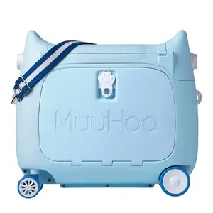 Tas koper Mini anak, koper multifungsi desain bentuk hewan untuk perjalanan, balita, Multifungsi