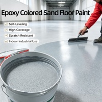 Pintura Epóxica Autonivelante Antideslizante para Pisos, Recubrimiento Epóxico para Concreto/Pisos Epóxicos Antiguos/Azulejos/Acero/Cemento