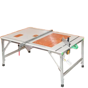 Table de travail du bois multifonctionnelle 120*150 Scie de travail pliante et élévatrice pour bricolage Scie électrique pour le travail du bois pour établi de menuiserie - Product Image 1