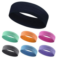 Băng Đô Thể Thao Đàn Hồi Băng Đô Chạy Bộ Tập Thể Dục Màu Tinh Khiết Silicone Mồ Hôi Headband