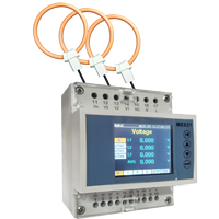 Enregistreur de données d'énergie électrique 32GB Modbus RTU RS485 Compteur intelligent Rail Din Bobine Rogowski Compteur de puissance CT 333mV