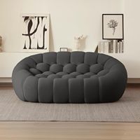 78.74 ''moderne Orange bulle Convertible éponge confortable rembourré causeuse canapé 3D en forme de nid d'abeille hôtel salon appartement