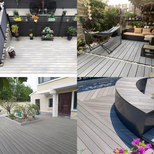 Planches de terrasse en composite bois-plastique anti-UV en gros, co-extrusion durable, revêtements de sol extérieurs WPC anti-UV - Product Image 6