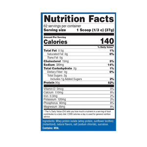 Nutrition sportive, isolat de protéines de lactosérum en poudre, 5 lb, 62 portions, 30 g de protéines par portion, adapté aux régimes faibles en glucides, superaliment - Product Image 6
