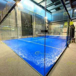 EXITO Installation steam verfügbar Bestseller Panorama-Paddel platz Hochwertige <span class=keywords><strong>China</strong></span> Indoor Padel Courts Ausrüstung für Club - Product Image 4
