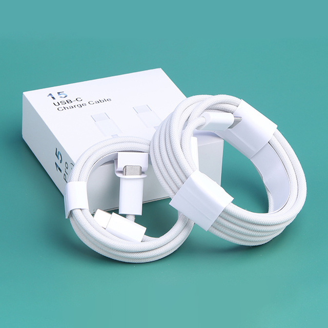 Nylon Braided USB-C to C PD Fast Charging Cable 100W 2 Meters 5A 20V/5A for Computer & Printer with Pure Copper Conductor