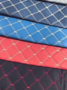 Broderie automobile Tissu en cuir PVC Matériau de plafond de toit de voiture en rouleaux - Product Image 2