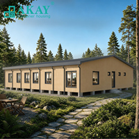 AKAY Maison Conteneur Modulaire Préfabriquée Ignifuge à Installation Rapide et Extensible pour Logement de Réinstallation