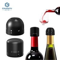 En stock vente chaude logo personnalisé réutilisable mini bouchon de bouteille de vin sous vide