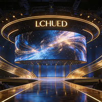 Pantalla LED Curva para Interiores de 2.604 Pulgadas, 4K HDR10+, Frecuencia de Actualización de 7680Hz, Brillo de 1000cd, Aluminio Fundido a Presión, Garantía de 5 Años