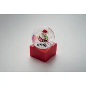 Bola de nieve SANTO de vidrio, artículos navideños - Product Image 1