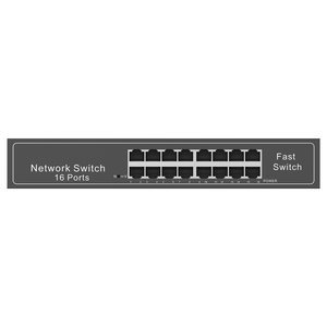 STABLE FL-KF16 16-Port 10/100Mbps Fast <b>Ethernet</b> <b>Switch</b> Rack-Mountable Metal Case for Business - Product Image 1