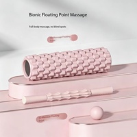 Ensemble de rouleaux de yoga en mousse EVA à picots - Outil d'exercice durable, haute densité et écologique pour le yoga et le Pilates, idéal pour la relaxation musculaire