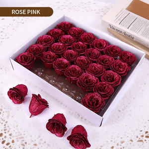Hot Selling 30Pcs/Box Colorful Artificial Flower Glitter Perpetual Flowers Rose Heads Wedding Party Gift Box <strong>Decoration</strong> - Product Image 5