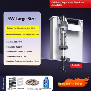 Filtro para Pecera de Guppys, Oxigenación y Filtración Tres en Uno, Bomba de Agua con Diseño de Cascada, Separación de Agua Llana y Llena de Detritos, Montaje en Pared - Product Image 6