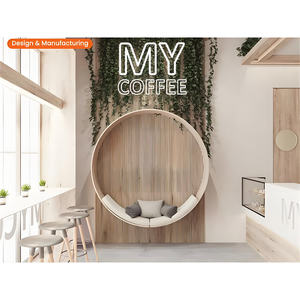 Rak kedai kopi kayu ide dekorasi kustom Cafe <span class=keywords><strong>Store</strong></span> rak pajangan toko kopi mebel toko ritel - Product Image 2