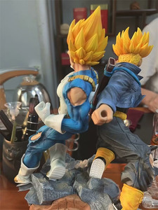 30cm Manga bức tượng Rồng chiến đấu Vegeta thân siêu Saiyan cha và con trai bộ sưu tập quà tặng đồ chơi PVC Anime hình - Product Image 5