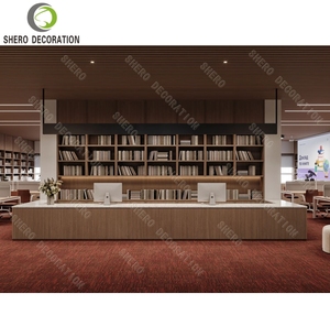Customized Modern Book Shop Interior Design High End Bookstore Furniture Bookstore Display Shelves Library Furniture - Product Image 1