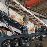 Мобильная дробилка для камня 4-в-1 для дробильных комплексов