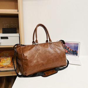 Sacs fourre-tout en PU de bonne qualité, sacs de rangement en cuir imperméables, sacs de voyage, sacs de sport et de fitness, sacs de week-end - Product Image 5