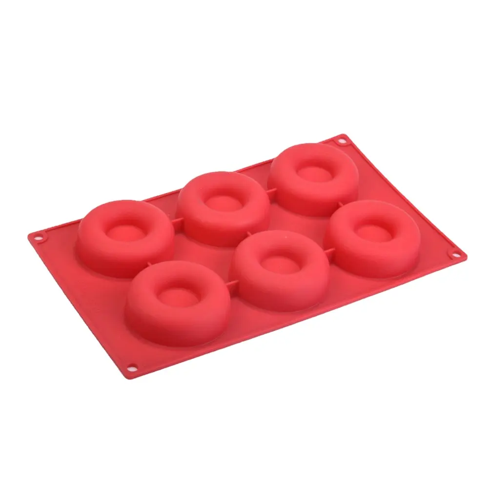 Moule à gâteau antiadhésif en Silicone, 6 cavités, excellente qualité, pour la cuisson des donuts