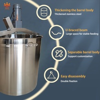 Mélangeur alimentaire commercial en acier inoxydable de 20 litres avec moteur, certifié CE, 220V, haute efficacité, pour confitures et bonbons