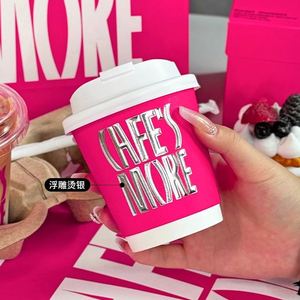 Gobelet en papier kraft rose réutilisable et biodégradable pour emballage cadeau, artisanat et boutique, vente en gros - Product Image 2